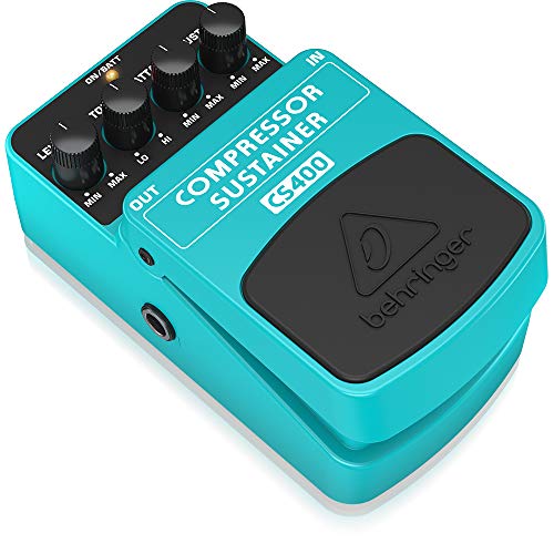 Behringer CS400 Dinámica Pedal, COMPRESSOR/SUSTAINER CS400, Guitar Pedal