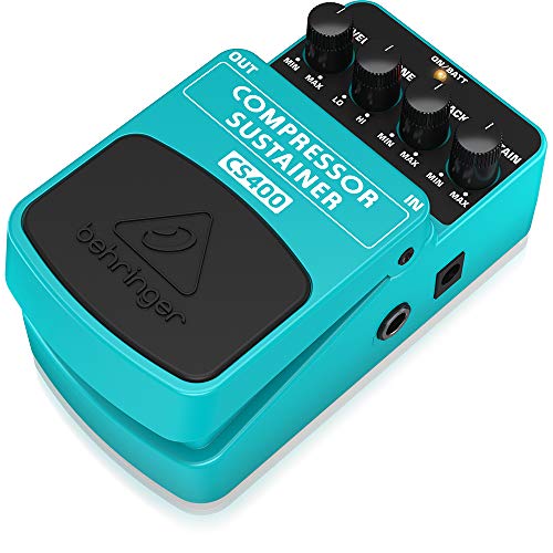 Behringer CS400 Dinámica Pedal, COMPRESSOR/SUSTAINER CS400, Guitar Pedal