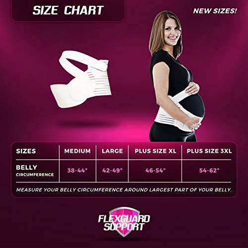 Belly Band For Pregnancy - Cinturón de apoyo de maternidad para aliviar el dolor en la parte baja de la espalda y la pelvis (XXL)