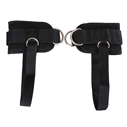 BESPORTBLE 2Pcs Correas de Tobillo para Máquinas de Cable Fitness Tobilleras Banda de Resistencia Correa Adhesiva Ajustable para Contragolpes Entrenamientos de Glúteos Extensiones de Piernas