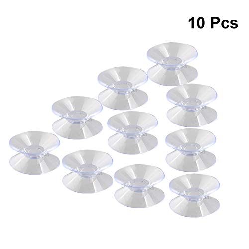 BESTOMZ 10pcs 30 mm doble cara ventosas ventosa almohadillas para vidrio