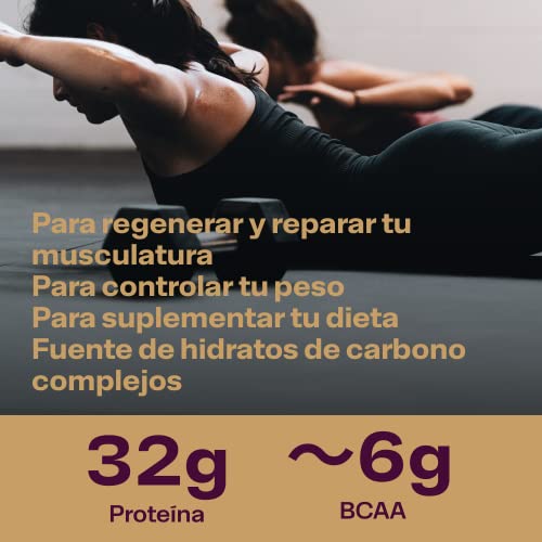 Bettery For a Better Oat & Plant Protein (300 g) - Copos de avena instantáneos con proteína vegana para la regeneración y recuperación muscular con aminoácidos y BCAA - Canela