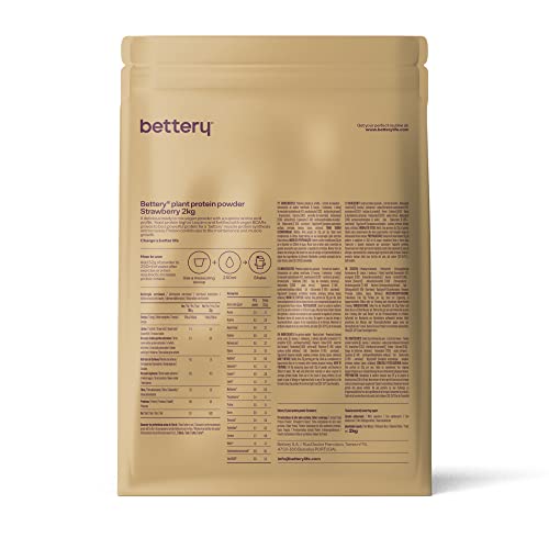 Bettery For a Better Plant Protein - Proteína vegana en polvo para la regeneración y recuperación muscular con aminoácidos