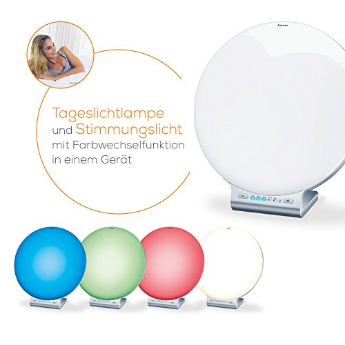 Beurer TL 100 Lámpara de luz diurna 2 en 1, cambio colores, compatible con App Light Up