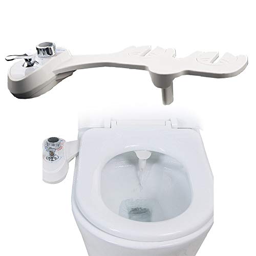 Bidé Para Inodoro, Accesorio Para Bidé, Con Boquilla Doble Agua Fría Y Caliente, Con Boquilla Especial Para Damas, No Eléctrico WC Pulverizador Bidet Asiento De Inodoro Para Limpieza íntima