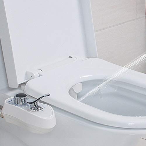 Bidé Para Inodoro, Accesorio Para Bidé, Con Boquilla Doble Agua Fría Y Caliente, Con Boquilla Especial Para Damas, No Eléctrico WC Pulverizador Bidet Asiento De Inodoro Para Limpieza íntima