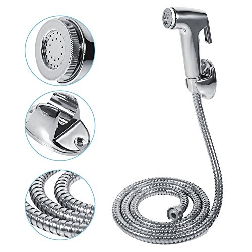 Bidet para Pulverizador Rociador Ducha Kit Alcachofa Rouaseau de Bide agua WC Fria Inodoro y Caliente Pulverizador De Bidé Higiene Personal Kit De Cabezal De Ducha Accesorios para Inodoro Soporte