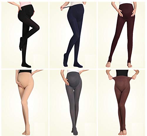 Bllatta Medias Invernales Premama Panty para Futura Mama Pantimedias para Mujeres embarazadas Leggings 200D