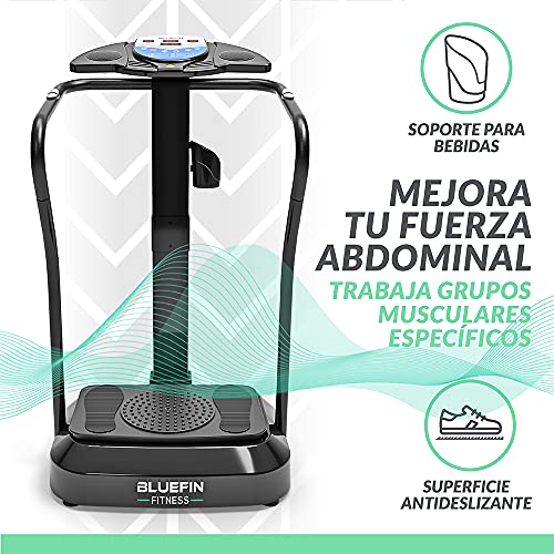 Bluefin Fitness Plataforma Vibratoria | Modelo Pro | Diseño Mejorado con Motores Silenciosos y Altavoces Incorporados