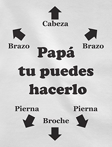 Body de Manga Corta para Bebé - Regalos Originales para Padres Primerizos - Papá Tu Puedes Hacerlo