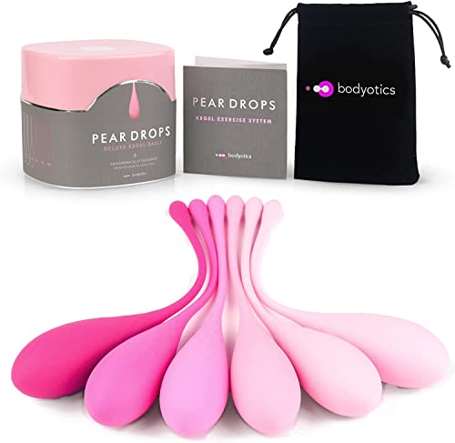 Bodyotics Bolas de Kegel para mujer - Kegel Ejercicio de Pesas - 6 Bolas para principiantes a avanzados con libro electrónico gratis