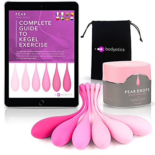 Bodyotics Bolas de Kegel para mujer - Kegel Ejercicio de Pesas - 6 Bolas para principiantes a avanzados con libro electrónico gratis