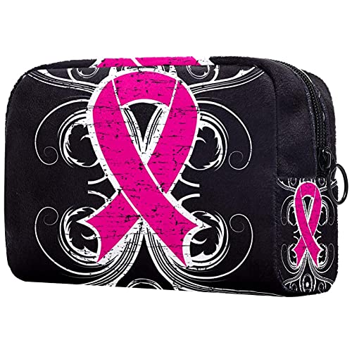 Bolsa de cosméticos Bolsa de Maquillaje Bolsa de cosméticos de Viaje, Bolso de Mano, Bolso de baño,Conciencia del cáncer de Colon