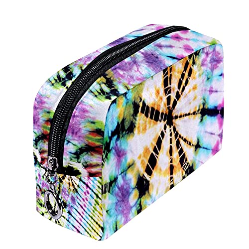 Bolsa de cosméticos Bolsa de Maquillaje Bolsa de cosméticos de Viaje, Bolso de Mano, Bolso de baño,Remolino Abstracto Tiedye