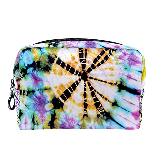 Bolsa de cosméticos Bolsa de Maquillaje Bolsa de cosméticos de Viaje, Bolso de Mano, Bolso de baño,Remolino Abstracto Tiedye