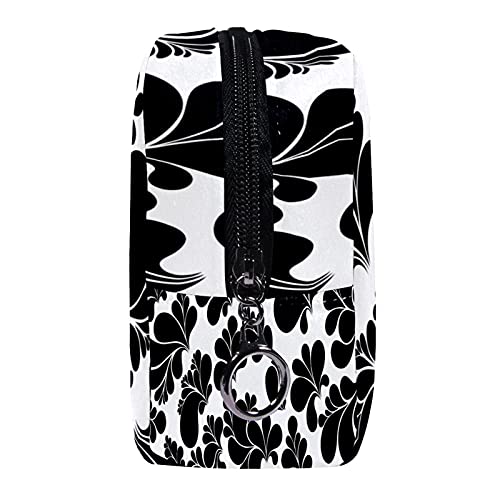 Bolsa de cosméticos Bolsa de Maquillaje Bolsa de cosméticos de Viaje, Bolso de Mano, Bolso de baño,Remolino Floral