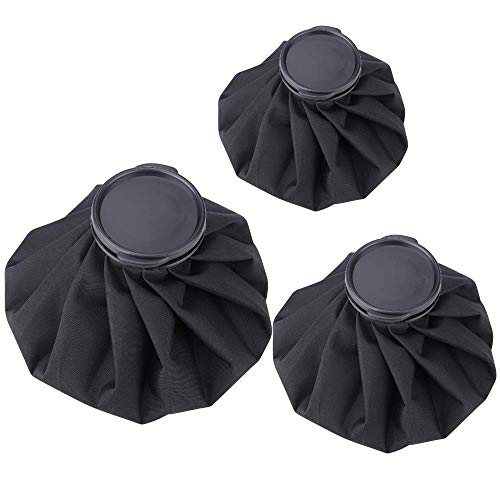 Bolsa de Hielo, 3 Pack [6", 9" y 11"] Bolsa de Hielo Reutilizable para Lesiones Deportivas Alivio del Dolor con Hinchaz