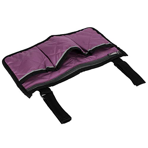 Bolsa para silla de ruedas, bolsa colgante lateral para silla de ruedas, bolsa de almacenamiento para silla de ruedas, multifuncional eficiente y duradera para(purple)