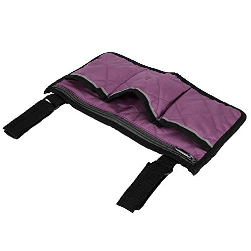 Bolsa para silla de ruedas, bolsa colgante lateral para silla de ruedas, bolsa de almacenamiento para silla de ruedas, multifuncional eficiente y duradera para(purple)