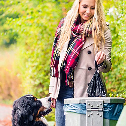 Bolsas de caca perro C/W con asas extra fuertes - fragancia Limón Paquete De 200