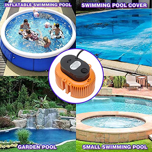 Bomba Sumergible Para Piscinas, SóTanos, Estanques De JardíN, Bomba De Agua Sucia Con Manguera De DesagüE Y Cable De AlimentacióN Extralargo De 25 Pies, 850 Gph En El Suelo, 3 Adaptadores (naranja)