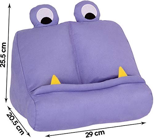 Bookchair Vertrieb Bookmonster 60131 - Monstruo Cojín Soporte para Tablet, Almohada de Apoyo Libro, Reposa Book Holder, iPad Lectura: Stabil und flauschig