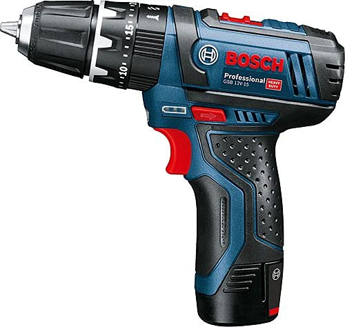 Bosch 06019G9100 GSB 12V-30 Atornilladores taladradores de percusión a batería (2× GBA 12V 2.0 Ah + GAL 12V-40, (Brushless), Azul