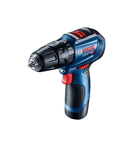 Bosch 06019G9100 GSB 12V-30 Atornilladores taladradores de percusión a batería (2× GBA 12V 2.0 Ah + GAL 12V-40, (Brushless), Azul