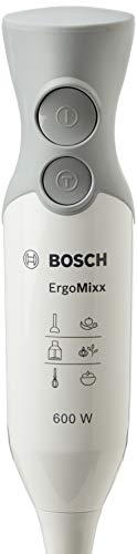 Bosch Hogar ErgoMixx Batidora De Mano Bosch MSM66110, 600 W, 0.38, Plástico/Metálico, Gris