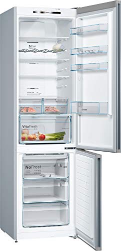 Bosch KGN39VIEA - Frigorífico Combi, Libre Instalación, Serie 4, Altura 2,03m, Inox