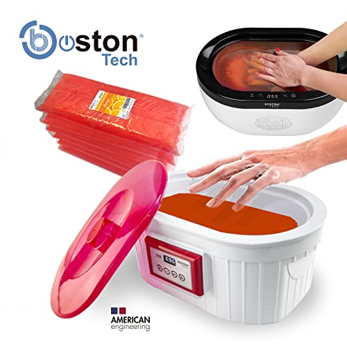 Boston Tech BE-106a - Cera de parafina aroma a Aloe Vera para tratamiento de manos y pies. Tratamiento para artritis y dolores musculares