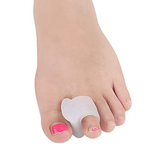 boxoon Plancha De Dedo Del Pie 6pcs Para Superposición Dedo Del Pie Muleta De Dedo En Martillo Universal Hallux Valgus Ortesis Espaciador De Dedo De Un Solo Orificio Corrector