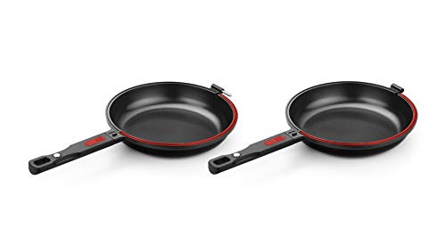 Bra Dupla Première Sartén Doble para tortilla apta para todo tipo de cocinas incluida inducción, con diámetro 24 cm, incluye recetario de regalo, Aluminio Fundido con Antiadherente [Amazon Exclusive]