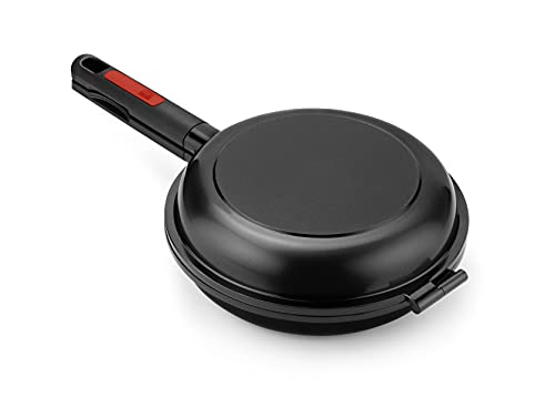 Bra Dupla Première Sartén Doble para tortilla apta para todo tipo de cocinas incluida inducción, con diámetro 24 cm, incluye recetario de regalo, Aluminio Fundido con Antiadherente [Amazon Exclusive]