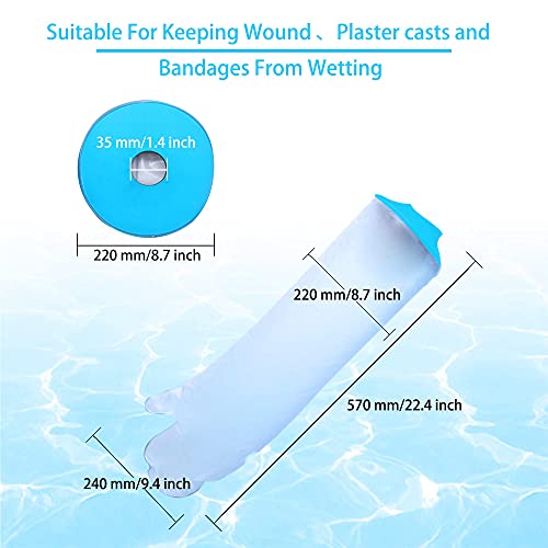 Brazo de cubierta fundición impermeable para ducha, apósitos impermeables ducha adultos medio brazo protector fundición impermeable brazo cubierta fundida cómodo yeso fundido cubiertas para heridas