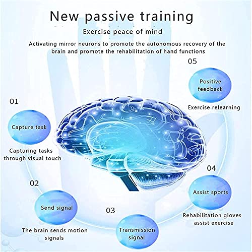 BrightFootBook Equipo De Rehabilitación De Manos De Alta Tecnología para Pacientes con Accidente Cerebrovascular Y Recuperación Nerviosa Estimulada por Hemiplejía,Left-L