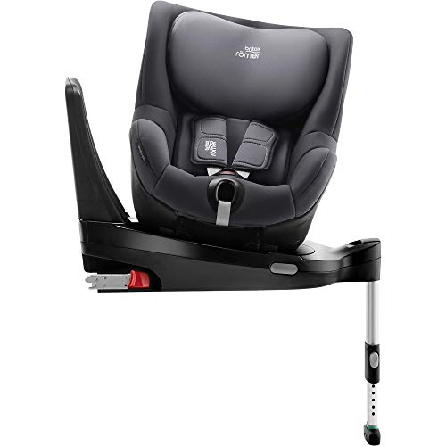 BRITAX RÖMER Silla Coche DUALFIX Z-LINE Gira 360° ISOFIX Niño de 61 a 105 cm i-SIZE Grupo 0+/1 de 3 Meses a 4 Años, Storm Grey