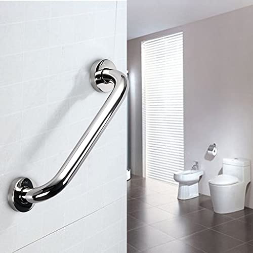 BSTKEY Agarradera Baño de Acero Inoxidable de 30cm, Mango de Apoyo de Seguridad, Soporte Para Toallas, Plateado