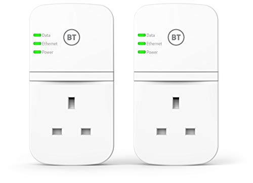 BT Multiport - Extensor de Banda Ancha y Adaptador Powerline Passthrough Broadband Extender Flex 600 Kit