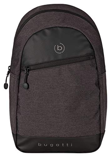 Bugatti Universum Mochila Bandolera Tablet 10 Pulgadas para Hombre y Mujer, Pequeña - Negro