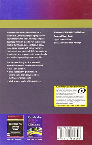 Business Benchmark 2nd Upper Intermediate BULATS and Business Vantage Personal Study Book (Cambridge English)