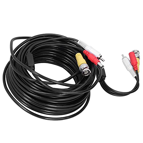 Cable De Vigilancia, Cable CCTV De Buena Conductividad Eléctrica Con Protector De Papel De Aluminio Para La Mayoría De Las Personas Para Sistemas De Vigilancia DVR(30 metros)