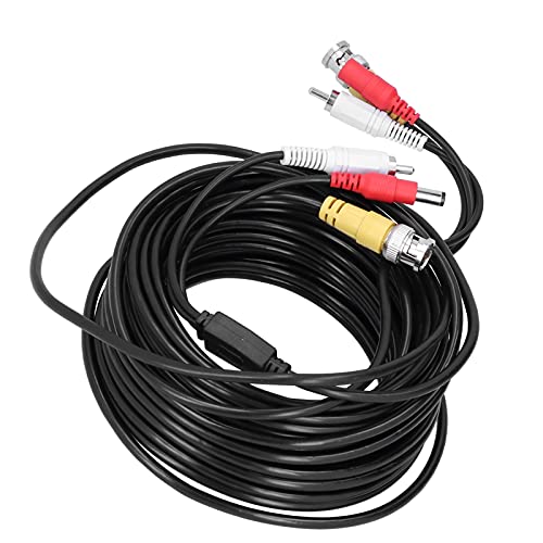 Cable De Vigilancia, Cable CCTV De Buena Conductividad Eléctrica Con Protector De Papel De Aluminio Para La Mayoría De Las Personas Para Sistemas De Vigilancia DVR(30 metros)