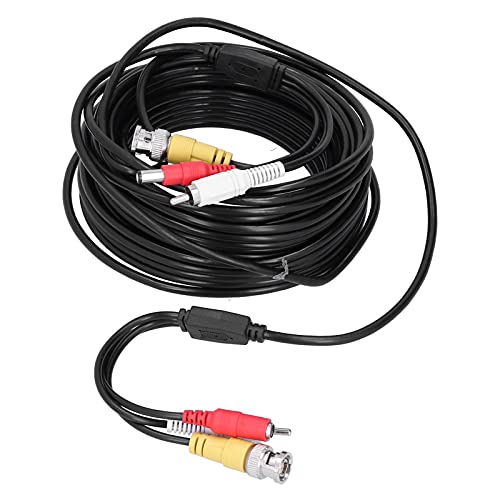 Cable De Vigilancia, Cable CCTV De Buena Conductividad Eléctrica Con Protector De Papel De Aluminio Para La Mayoría De Las Personas Para Sistemas De Vigilancia DVR(30 metros)