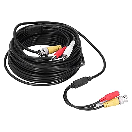 Cable De Vigilancia, Cable CCTV De Buena Conductividad Eléctrica Con Protector De Papel De Aluminio Para La Mayoría De Las Personas Para Sistemas De Vigilancia DVR(30 metros)