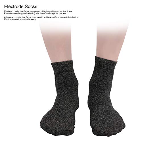 Calcetines De Electrodos, Un Par De Calcetines Conductores Cuidado De La Salud De Masaje De Pulso De Para Calcetines De Deporte Electroterapia De Fibra De Plata