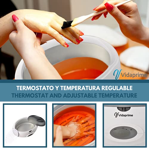 Calentador PARAFINA para Manos y Pies Artrosis - 3 LITROS - Máquina parafina Fisioterapia y Termoterapia Dolor Muscular - Calentador de Parafina Profesional - Baño Parafina REHABILITACIÓN