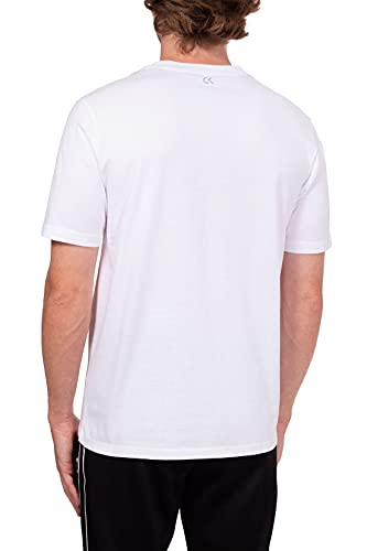 Calvin Klein - Camiseta deportiva para hombre con bolsillo – Talla, blanco, XL