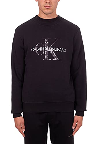 Calvin Klein Jeans – Sudadera para hombre con logotipo del Monogram Reflective – Talla XXL