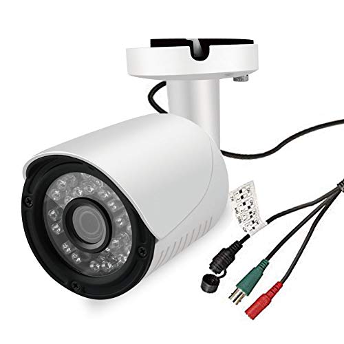 Cámara De Seguridad 2MP, 1080P Hybrid 4 in1 Bullet CCTV Cámara Myada HD CCTV Cámara 3000TVL, 4 IN 1,Lente de 3.6mm, 12PCS SDM Led, Apoyo UTC, BNC, IP66 Impermeable, HD TVI/CVI/AHD/CVBS Switchable